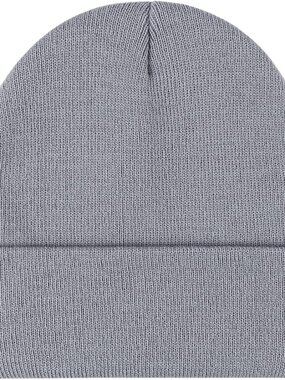 Unisex Teal Warm Thick Knitted Cuffed Beanie Winter Pull-on Classic Skull Cap